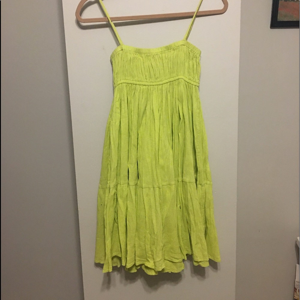 Zara Lime Green Summer Dress